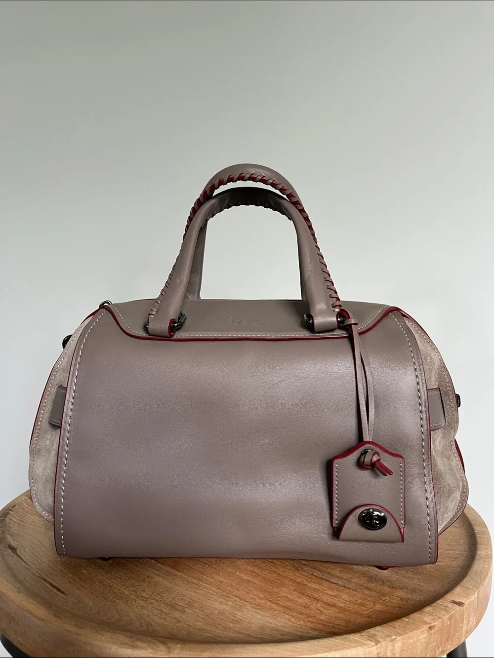 NWT Coach 1941 Ace Satchel Bag 75th Anniversary Gray Whipstitch Limited Edition - Picture 3 of 17